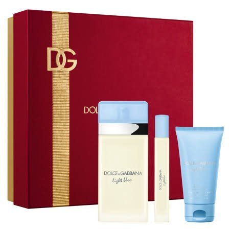 Coffret Light Blue Dolce Gabbana - 100 ml + 10 ml + 50 ml Crème Pour Le Corps